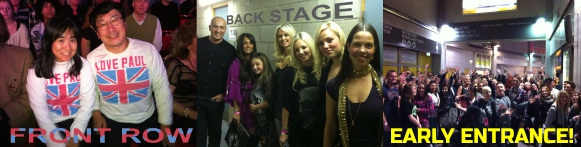 VIP Backstage Tours VIP Backstage Tours